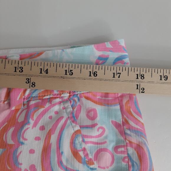 Lilly Pulitzer Chipper Shorts Too Much Bubbly Bermuda Short Womens 10 Preppy - Picture 8 of 10